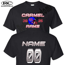 Load image into Gallery viewer, Carmel Rams Football 2025 T-Shirt