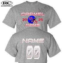 Load image into Gallery viewer, Carmel Rams Football 2025 T-Shirt