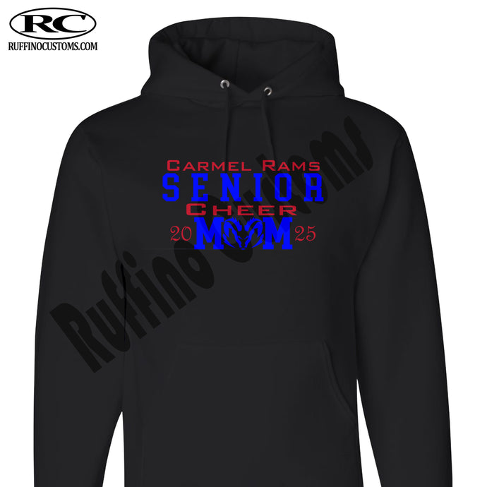 Carmel Rams Football Senior Cheer Mom Hoodie