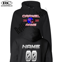 Load image into Gallery viewer, Carmel Rams Football Hoodie 2025