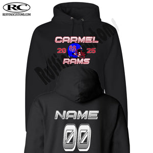 Carmel Rams Football Hoodie 2025
