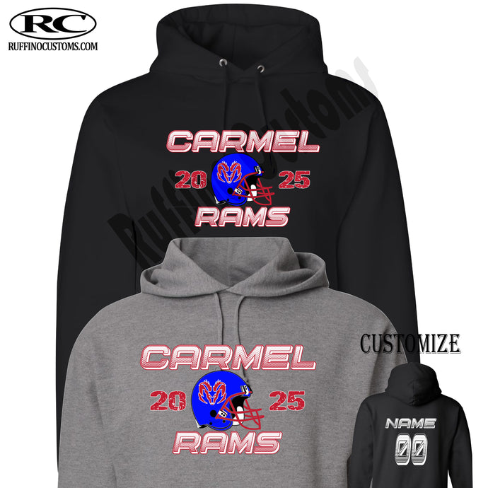 Carmel Rams Football Hoodie 2025