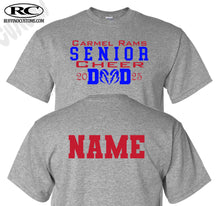 Load image into Gallery viewer, Carmel Rams Football Senior Cheer DAD T-Shirt