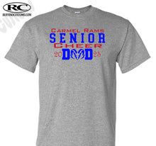 Load image into Gallery viewer, Carmel Rams Football Senior Cheer DAD T-Shirt