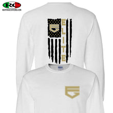 Load image into Gallery viewer, ELITE BLACKOUT AMERICAN FLAG LONG SLEEVE T-SHRIT