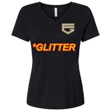 Load image into Gallery viewer, ELITE LOGO GLITTER WOMENS FORFITTED T-SHIRT