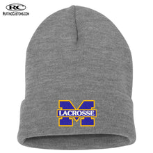 Load image into Gallery viewer, MHS Lacrosse M Cuffed Embroidered Beanie
