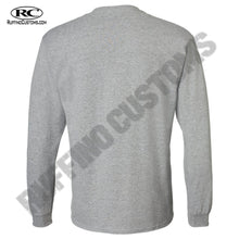Load image into Gallery viewer, GREY LONG SLEEVE T SHIRT FULLY CUSTOMIZED OR BLANK