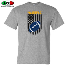 Load image into Gallery viewer, TOUCHDOWN CLUB MSA AMERICAN FLAG FOOTBALL TSHIRT
