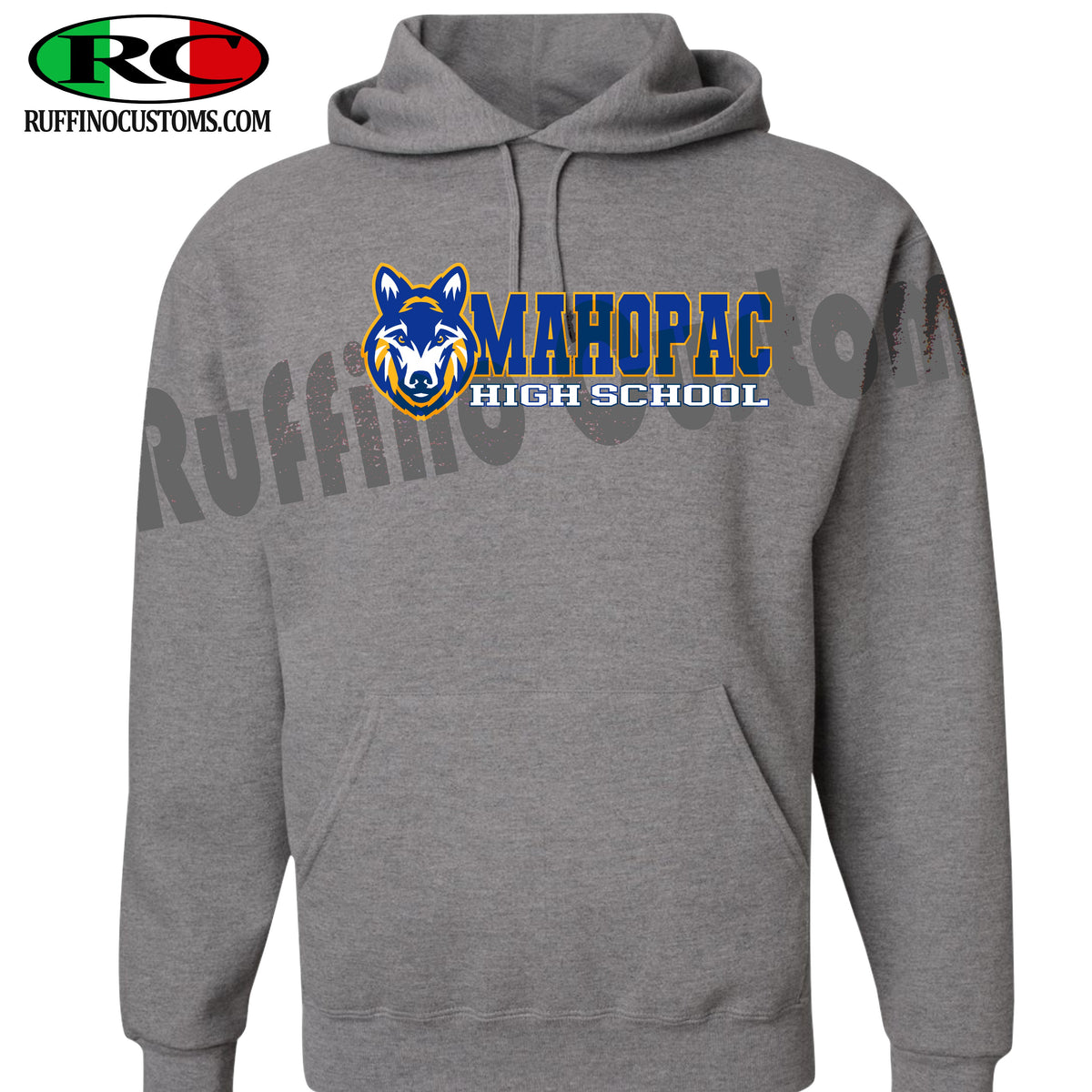 Mhs Wolves MHS Spirit Wear Wolf head hoodie – Ruffino Customs Apparel