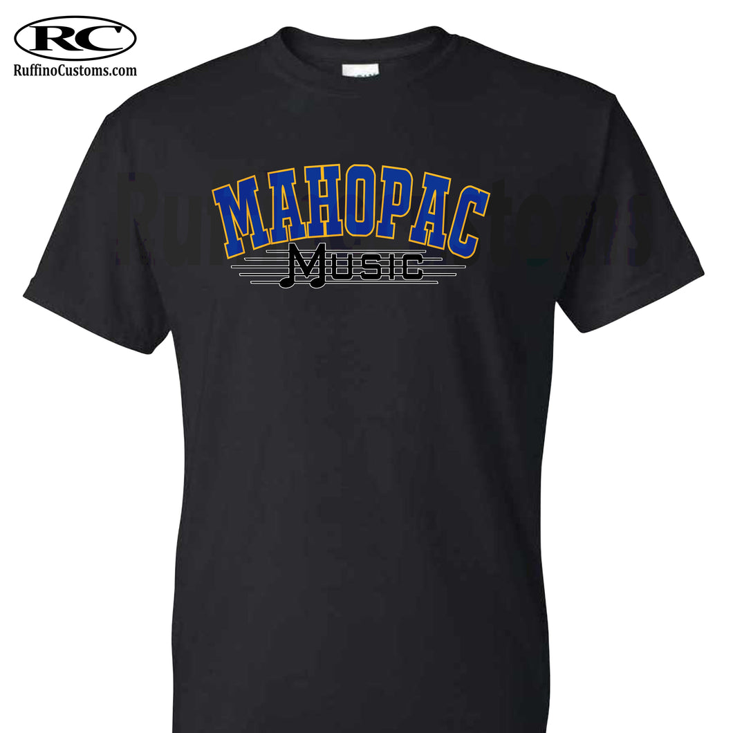 Mahopac music black tshirt