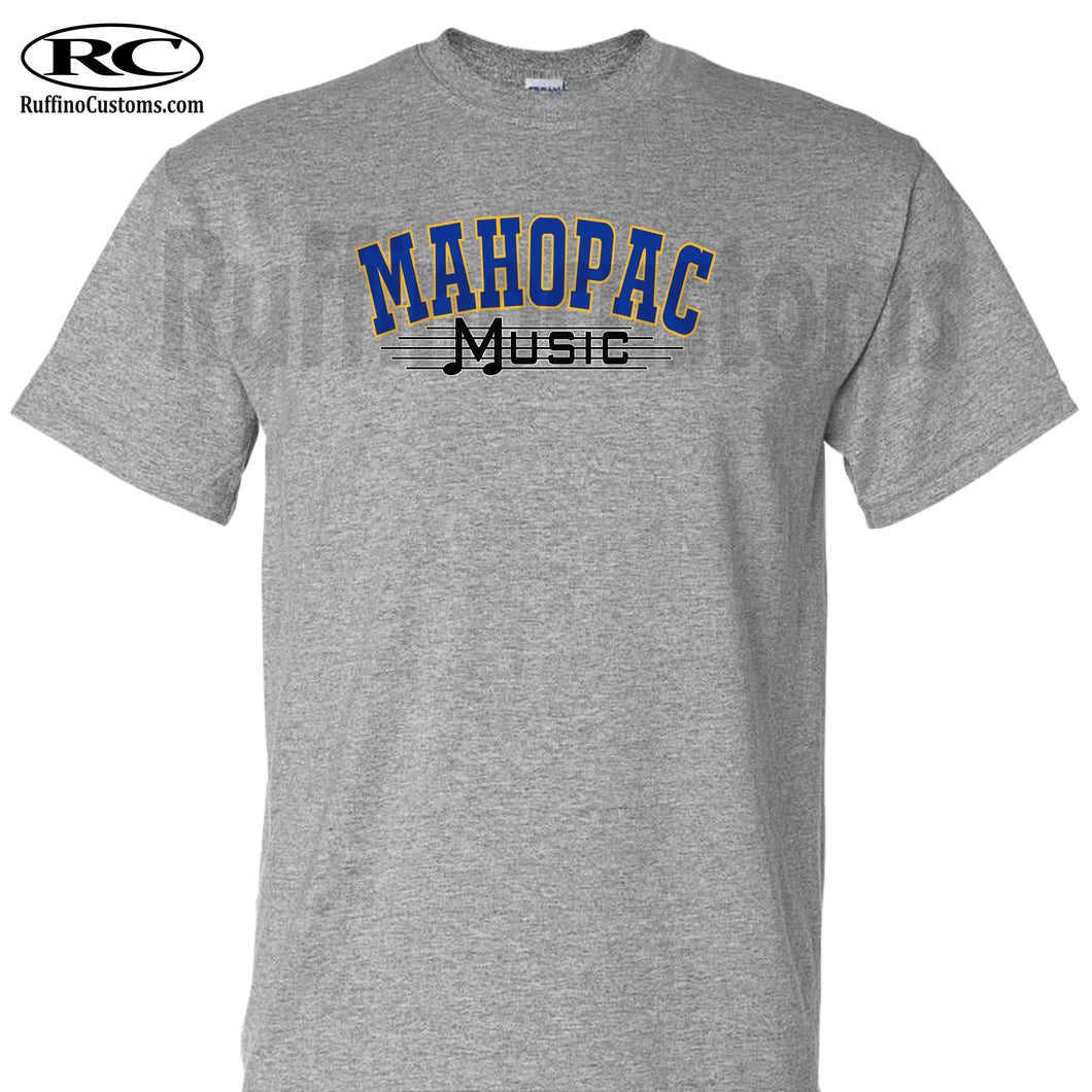 Mahopac music gray tshirt