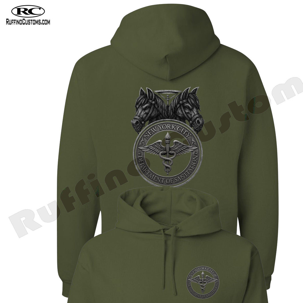 DSNY NEW YORK CITY SANITATION MEDIEVAL STYLE HOODIE