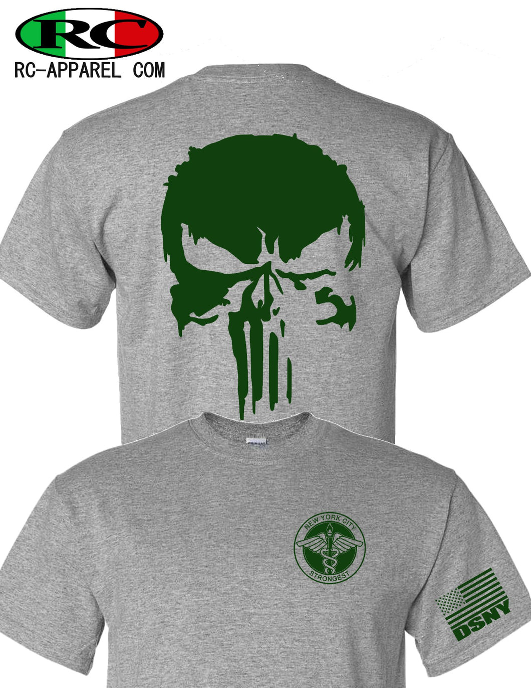 DSNY-  Green Punisher-  T-Shirt
