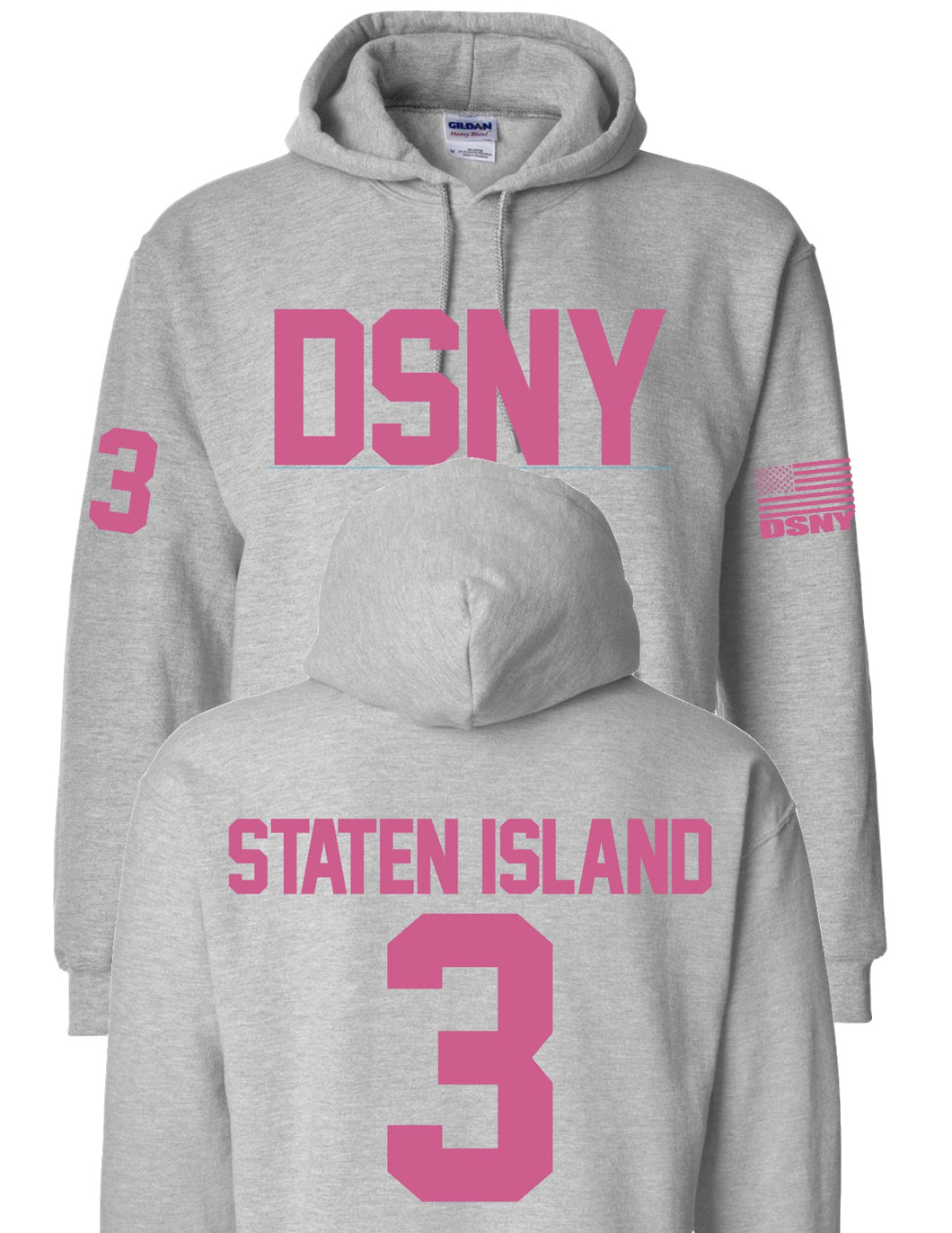 DSNY 831 Custom Hockey / Football Jersey Style Hoodie