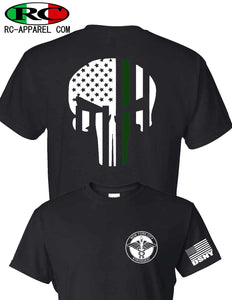 DSNY   Punisher Green Line T-Shirt