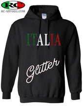 Load image into Gallery viewer, ITALIA Hoodie, also in no flake glitter