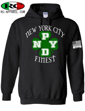 Load image into Gallery viewer, NYPD New York Finest - St Patrick&#39;s Day Lucky Irish Hoodie