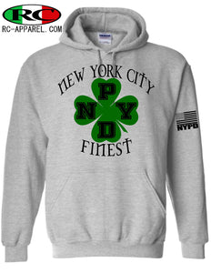 NYPD New York Finest - St Patrick's Day Lucky Irish Hoodie