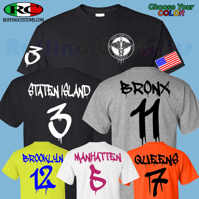 DSNY Sanitation 831 Custom Jersey Style Football, Hockey T-Shirt  Series 2