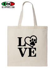 Load image into Gallery viewer, Love your pet - Canvas Tote Bag