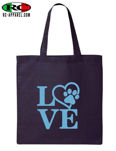 Love your pet - Canvas Tote Bag