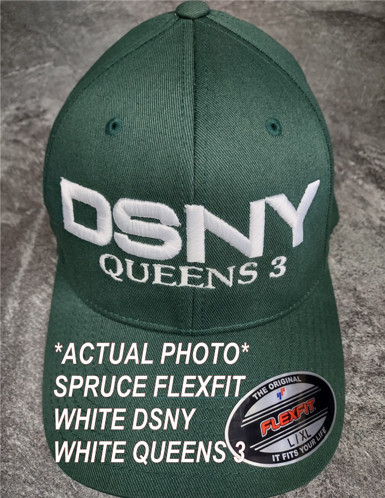 DSNY PUFF Embroidered Snapback or number Ruffino Hat with Fit your Customs Flex garage Apparel –