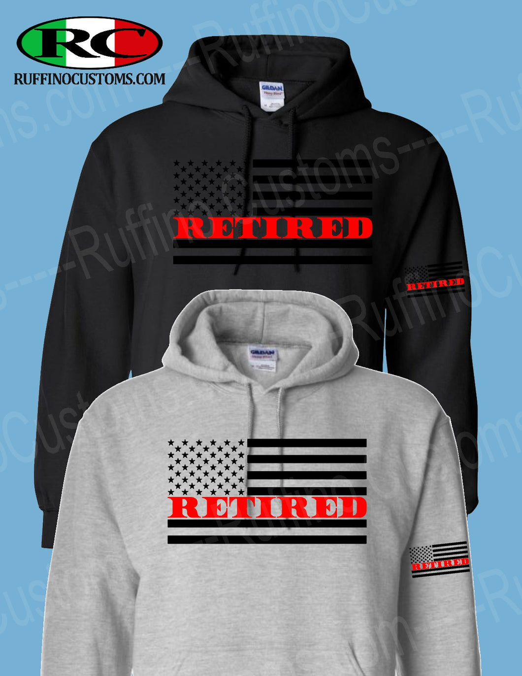 Retired fire department red line flag Hoodie | Retirement gift | hoodie NY Bravest FDNY