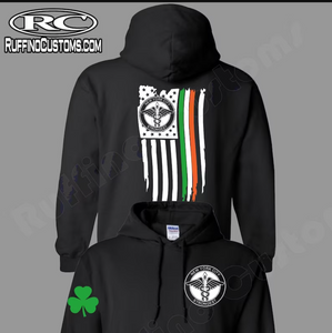 DSNY Irish American Ripped Flag Hoodie