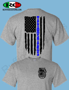 Teamster, American Flag, Union Strong, Distressed American Flag