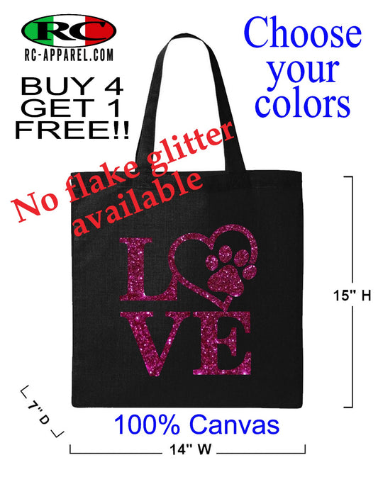 Love your pet - Canvas Tote Bag