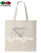 Load image into Gallery viewer, Wedding party canvas Tote Bag