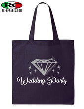 Load image into Gallery viewer, Wedding party canvas Tote Bag